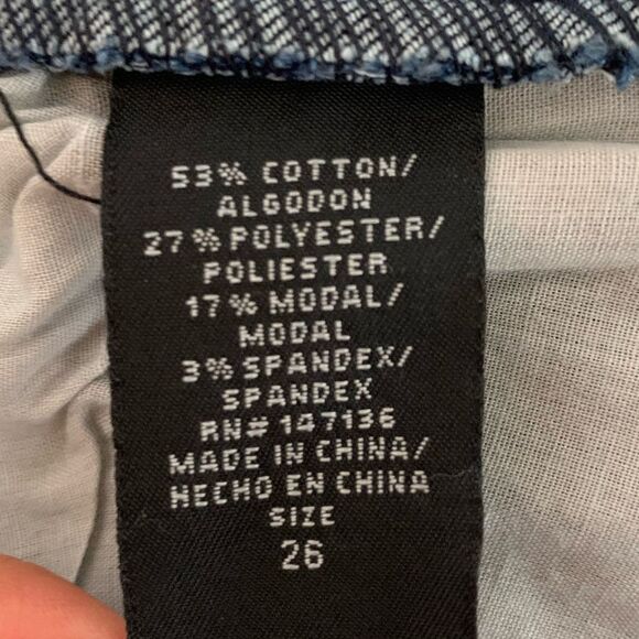 NWT 1822 Denim Women’s Blue high rise ankle skinny jeans pants size 26 New - Picture 9 of 9